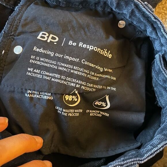 BP Destroyed Wide Leg Distressed Jeans Size 31 NWOT - Picture 6 of 13